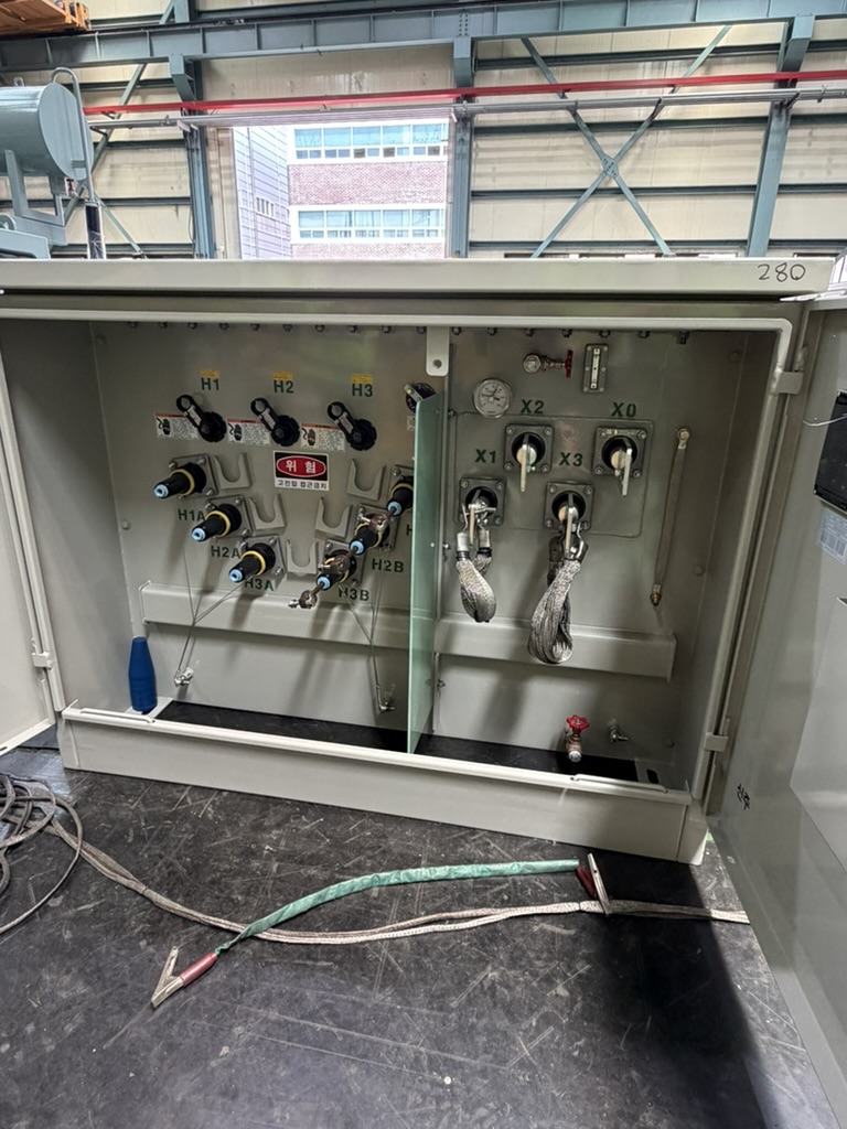 Interior components of a liquid-filled transformer