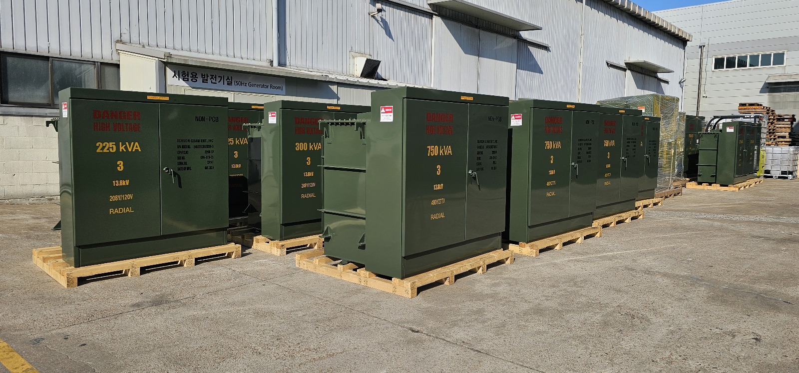 Outside transformer